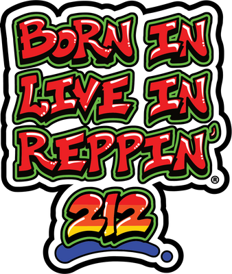 Born In Live In Reppin' 212 Sticker