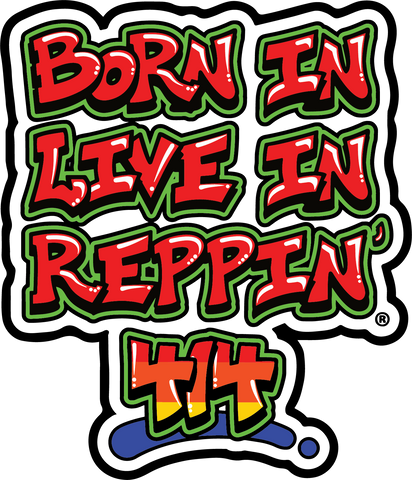Born In Live In Reppin' 414 sticker