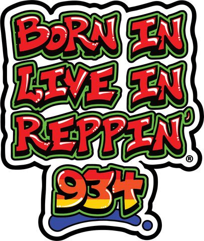 Born In Live In Reppin' 934 sticker