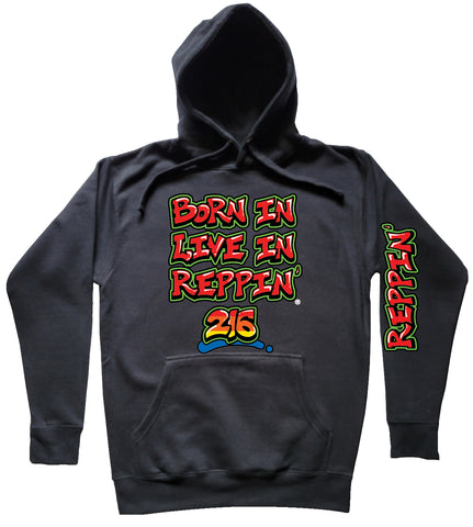 Black Born In Live In Reppin' 216 hoodie