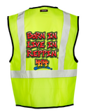 Lime Born In Live In Reppin' 414 Safety Vest Back