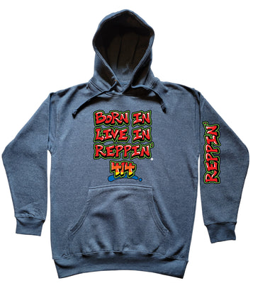 Blue Born In Live In Reppin' 414 hoodie