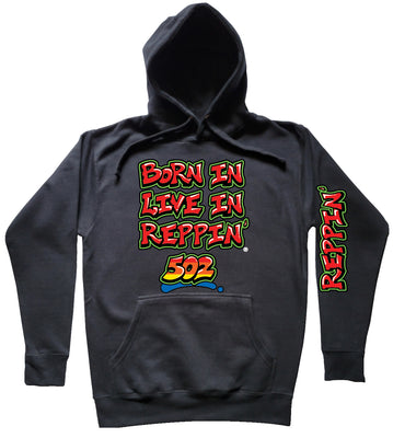 Black Born In Live In Reppin' 502 hoodie