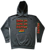 Charcoal Gray Born In Live In Reppin' 502 hoodie
