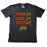 Black Born In Live In Reppin' 505 t-shirt