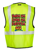 Lime Born In Live In Reppin' 615 Safety Vest Back