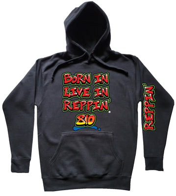 Black Born In Live In Reppin' 810 hoodie