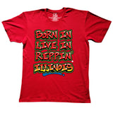 Red Born In Live In Reppin' Illinois t-shirt