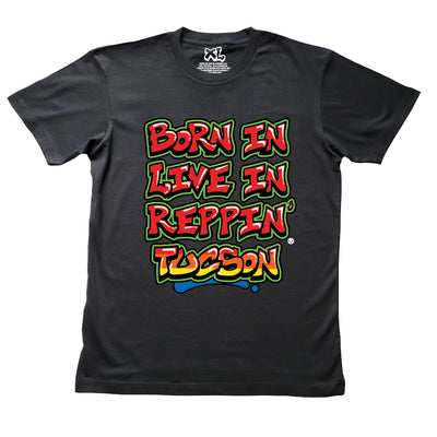 Black Born In Live In Reppin' Tucson t-shirt