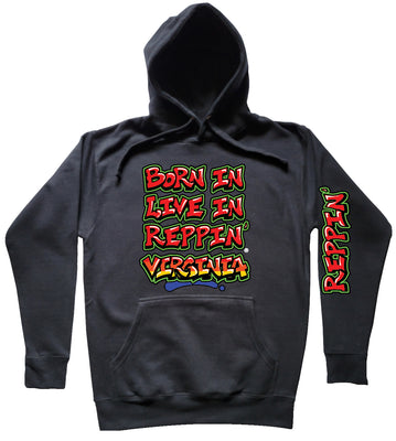 Black Born In Live In Reppin' Virginia hoodie