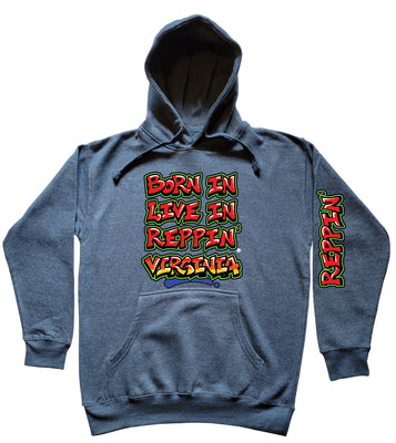 Blue Born In Live In Reppin' Virginia hoodie
