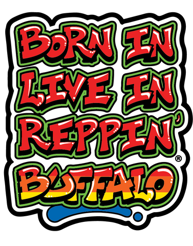 Born In Live In Reppin' Buffalo sticker