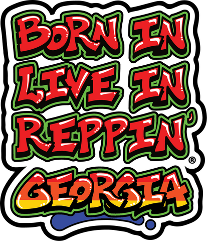Born In Live In Reppin' Georgia sticker