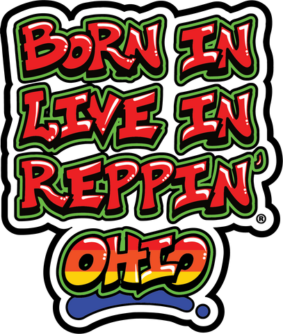 Born In Live In Reppin' Ohio sticker