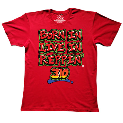 Red Born In Live In Reppin' 310 t-shirt