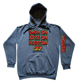Blue Born In Live In Reppin' 917 hoodie