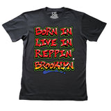 Black Born In Live In Reppin' Brooklyn t-shirt