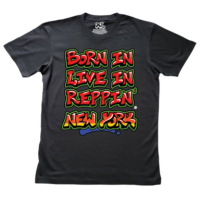 Black Born In Live In Reppin' New York t-shirt