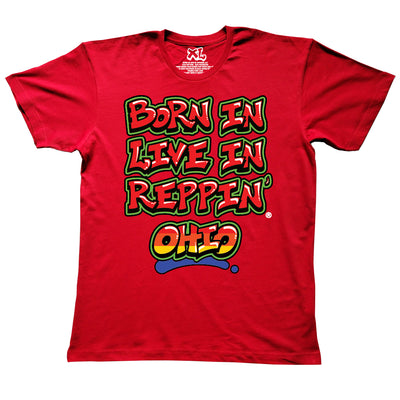 Red Born In Live In Reppin' Ohio t-shirt